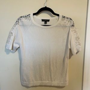 ANN TAYLOR medium petite white top